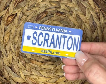 Scranton, PA License Plate Sticker