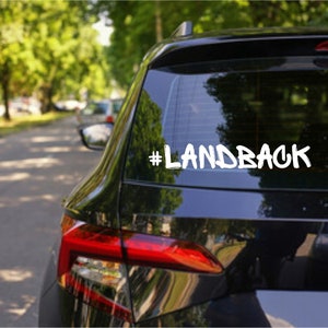 Landback car decal, Indigenous, native, land back