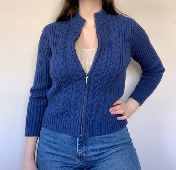 lands end sweater jacket