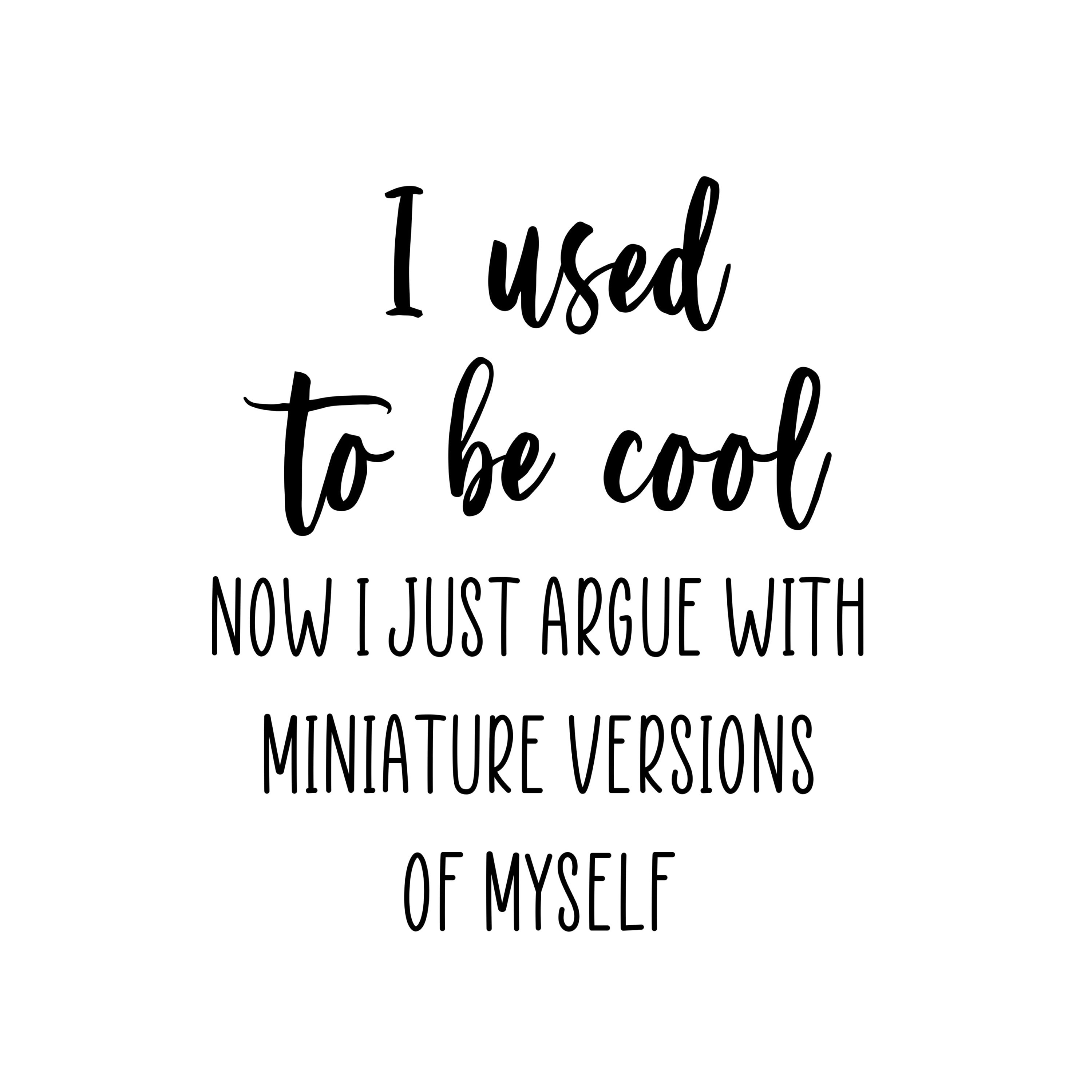 I Used to Be Cool Now I Just Argue With Miniature Versions of Etsy