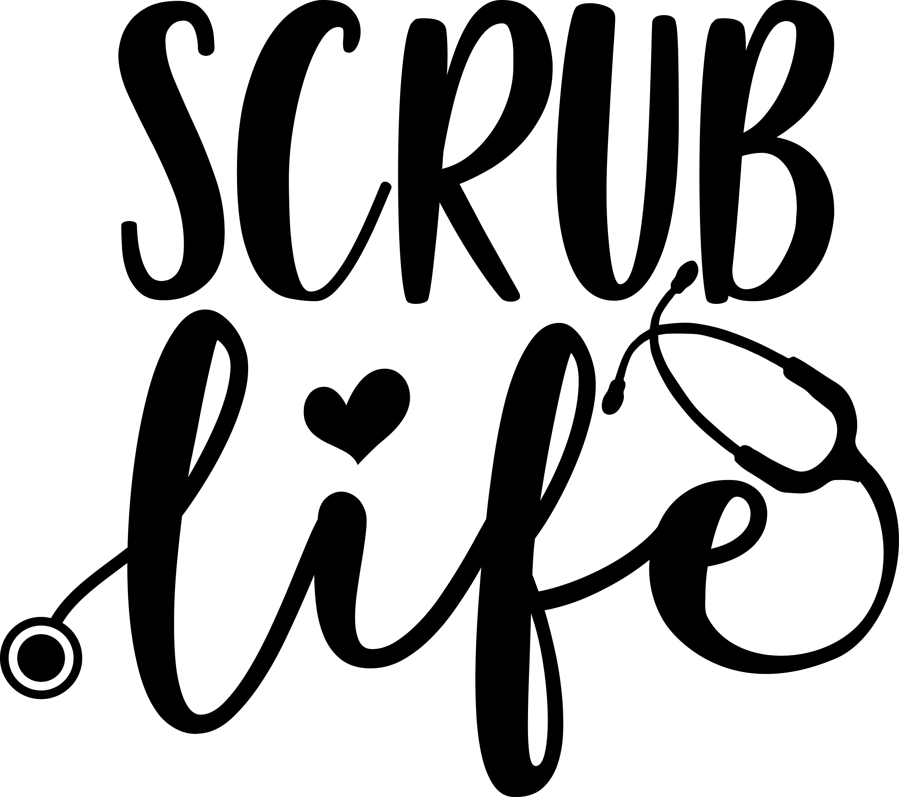Scrub Life SVG PNG Cut Files Cricut Nurse Life - Etsy Canada