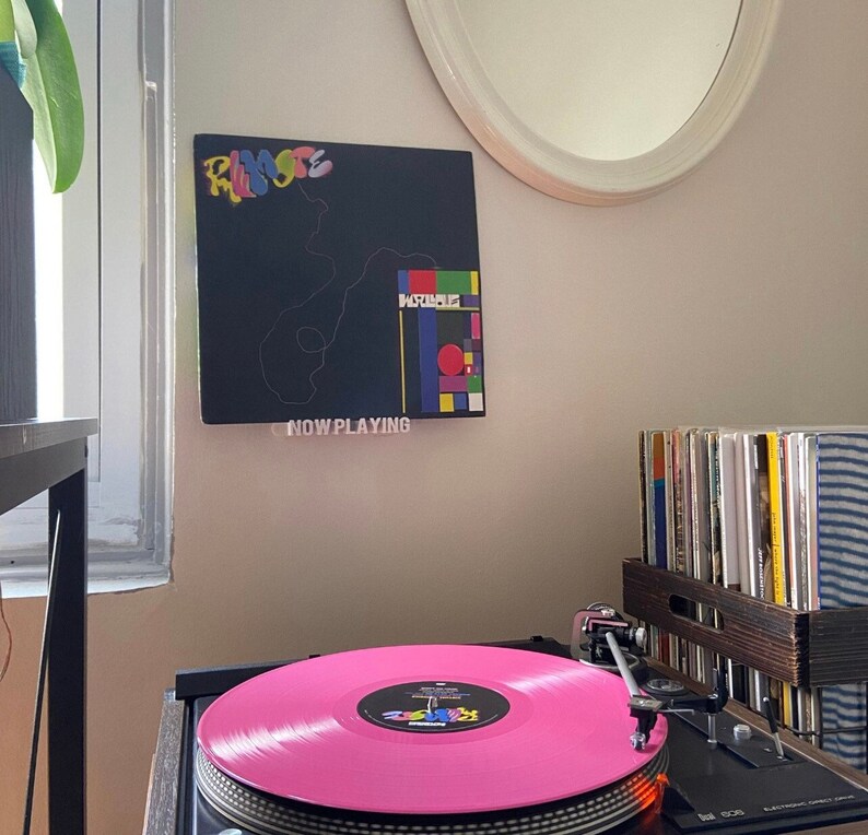 Now Playing Record Holder Vinyl Rack Wall Holder Wall Etsy
