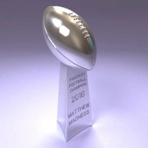 NFL Super Bowl / Fantasy Football Trophy / Custom Trophy (Any Color)