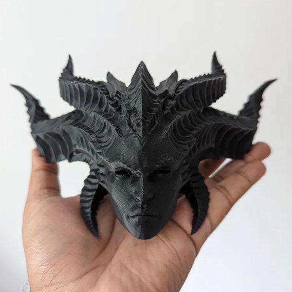 Lilith Head Bust - Diablo IV - House Decor - 3D Print (Any Color)