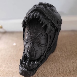 Venom Spider Man Headphone Stand | Headphone Holder, Decor, Gaming, Twitch, Office, Desktop | Spider Man Venom Bust | Paintable