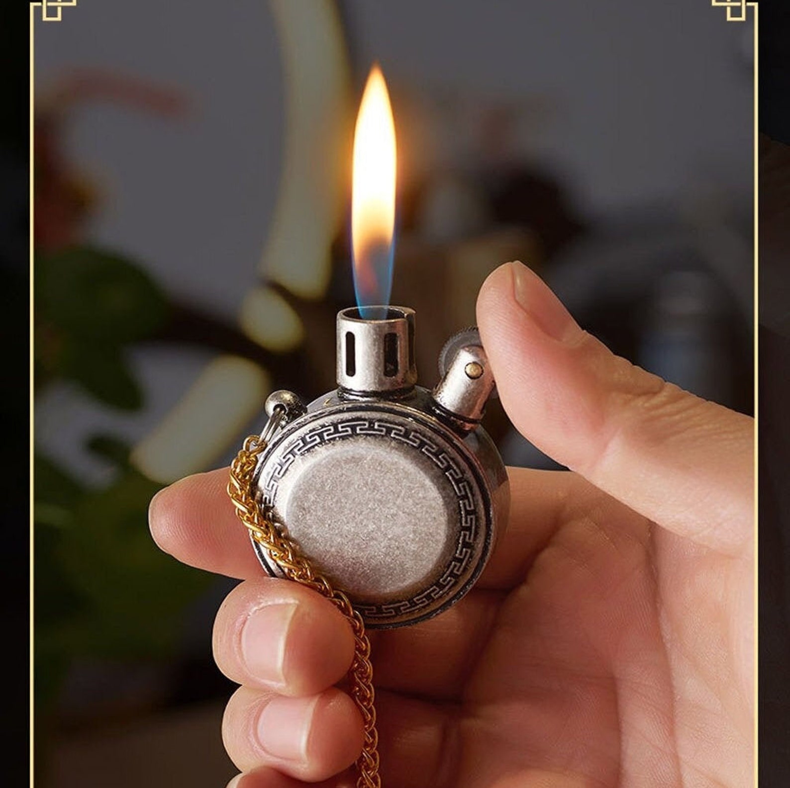 New Handmade Unique Retro Pocket Watch Model Gasoline Lighter Etsy