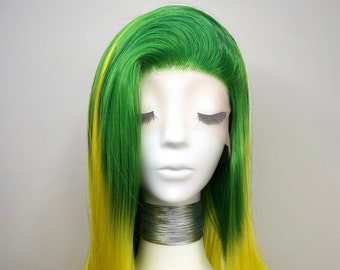 Synthetic  Lace  Wig Long Straight  - Shamrock Sun