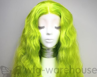 Synthetic   Lace  Wig Long  Curly - Emerald Esperanza