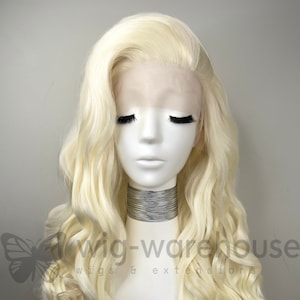 Synthetic lace wig | Long Curly -  Ice Queen