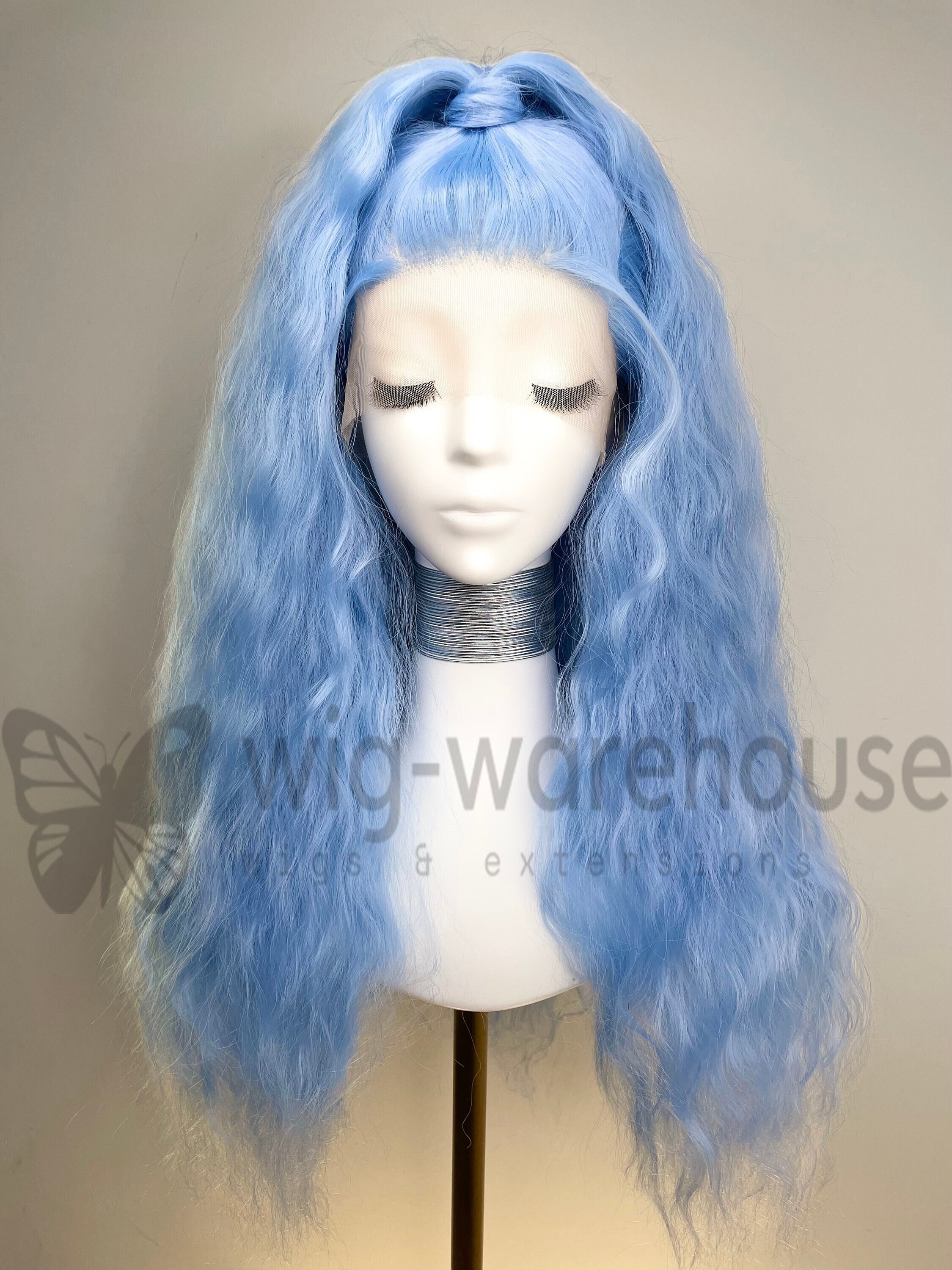Baby Blue Wig Lace Etsy