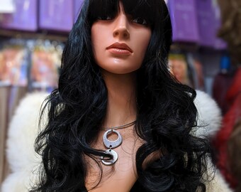 half wig jet black
