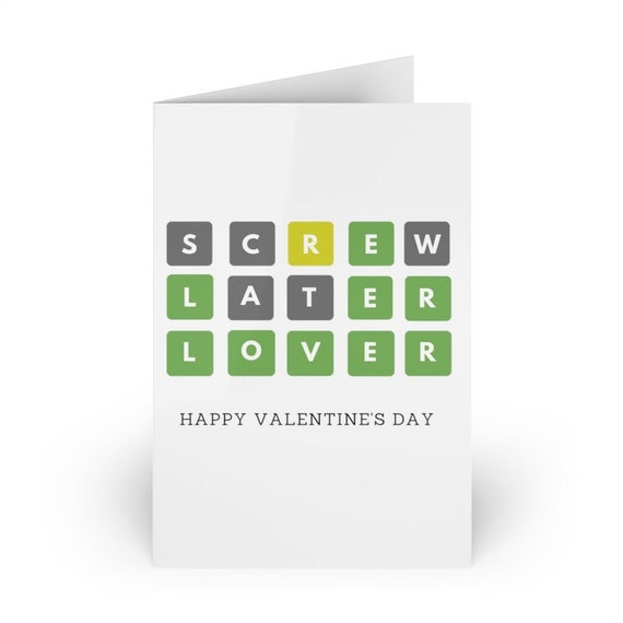 PRINTABLE Wordle Valentine's Day Card Instant Download - Etsy Australia