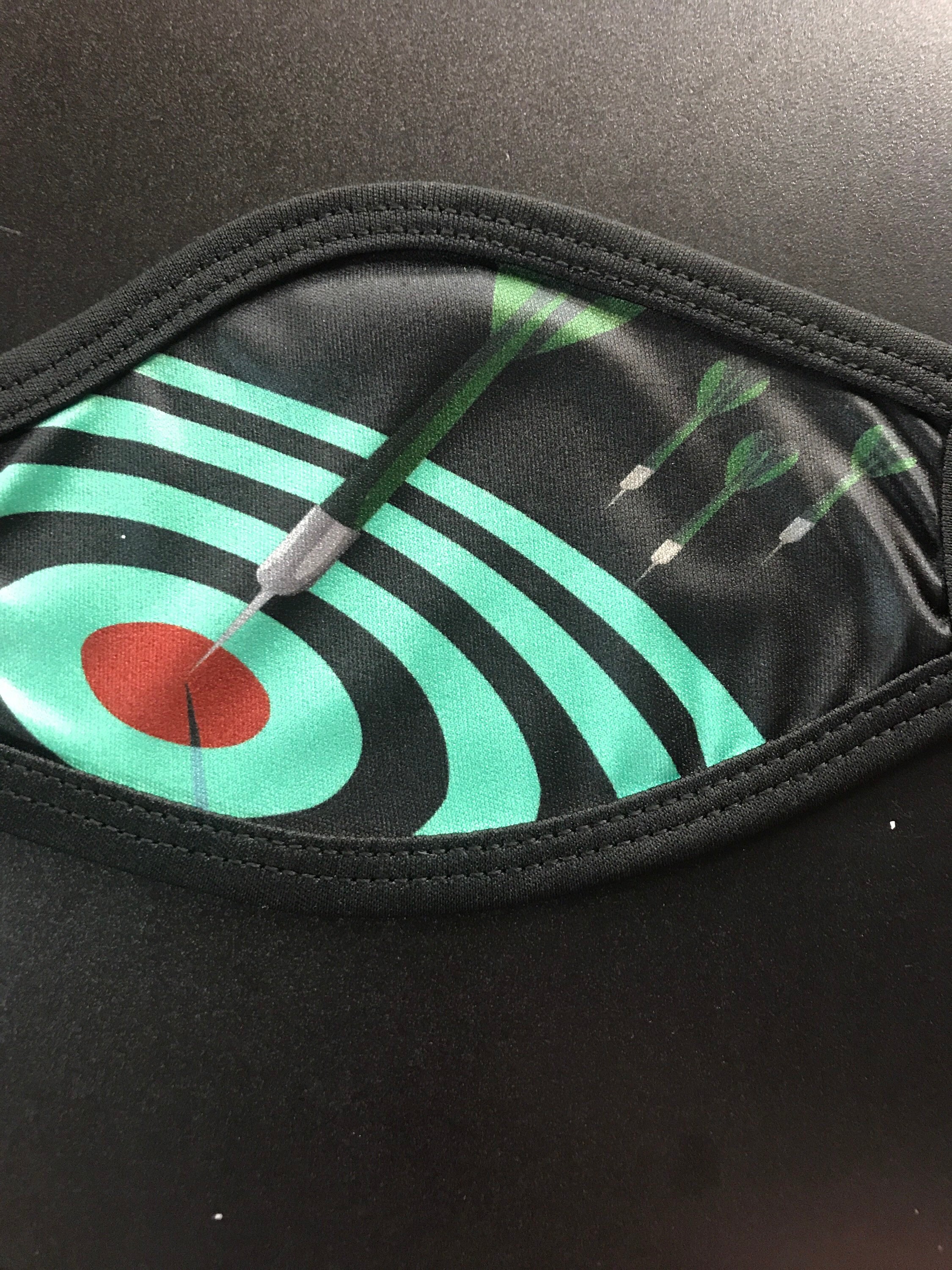 Dartboard face mask. Medium Etsy