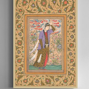 Premium Canvas Art of Miniature • Persian Art • Persian Miniature • Persian Wall Art Canvas Art • Persian Decor • Iranian Art