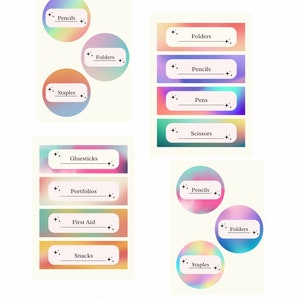 Etichette per aule a tema colorato, Etichette per etichette di aula, Arredamento per l'aula, Tema per aula colorato, Temi per aula, Etichette con nome, Canva