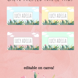 Etichette per aula a tema Cactus, Etichette per aula, Arredamento dell'aula, Tema per aula Boho, A tema cactus, Temi per la classe, Etichette con nome, Canva