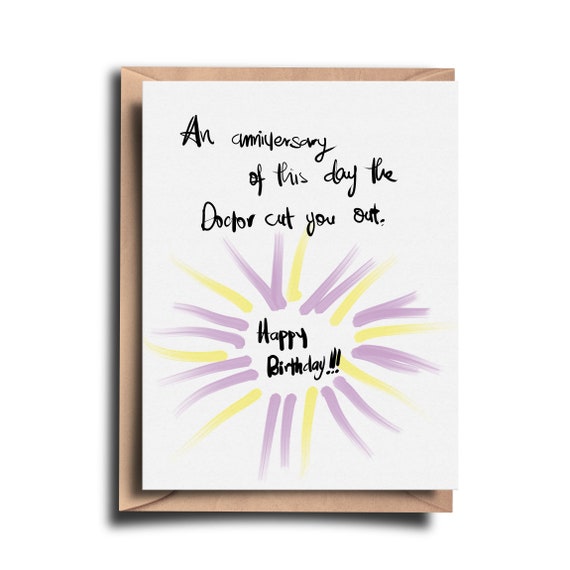 Funny C-section Happy Birthday Card Birthday Card for People - Etsy Funny C-section Happy Birthday Card Birthday Card for People - Etsy