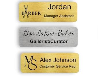 Op maat gegraveerde magnetische naamkaartjes, bedrijfsnaambadge met logo, gepersonaliseerde werknemersbadges, doktersnaamspeld, aangepaste naamkaartjes