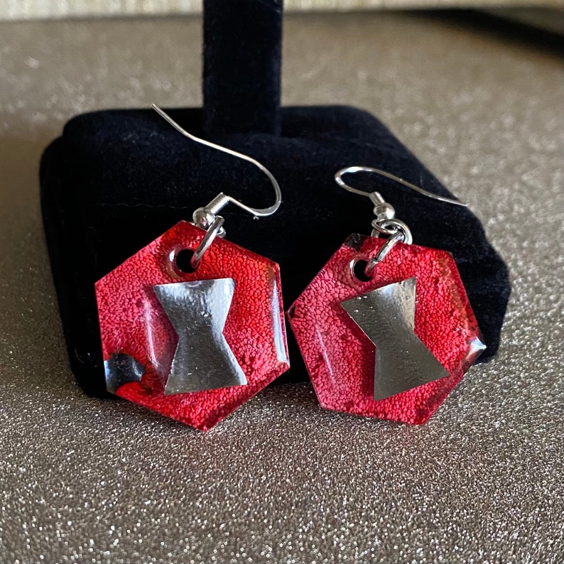 black widow earring stack