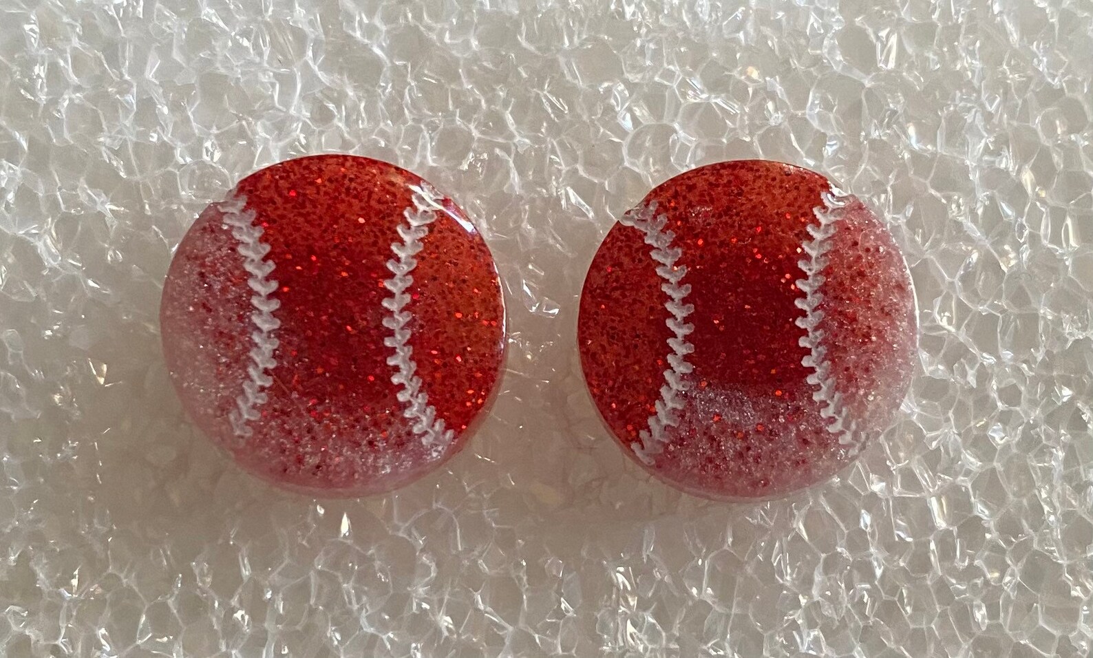 Baseball Stud Earrings Etsy