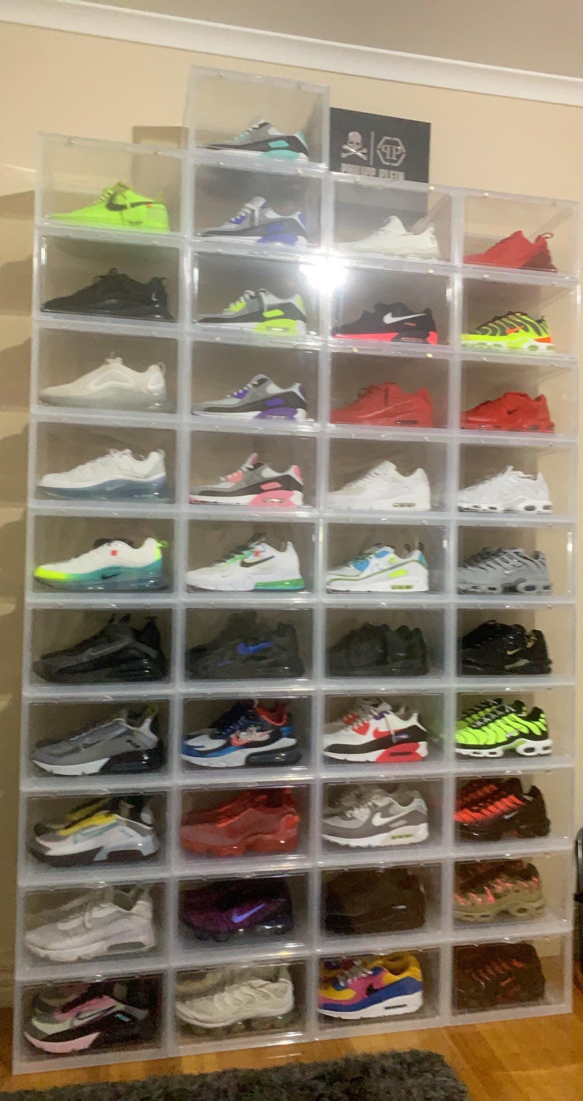 Premium Sneaker Display Shoe Box Storage Case Crate Plastic Etsy