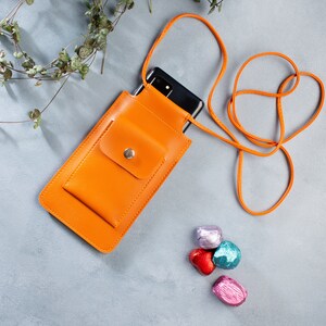 Funda para Iphone 13 con cordón, bolsa de cuero para Iphone 13 Pro Max, operador de telefonía celular naranja, billetera telefónica, bolsa para teléfono móvil, regalo para mamá