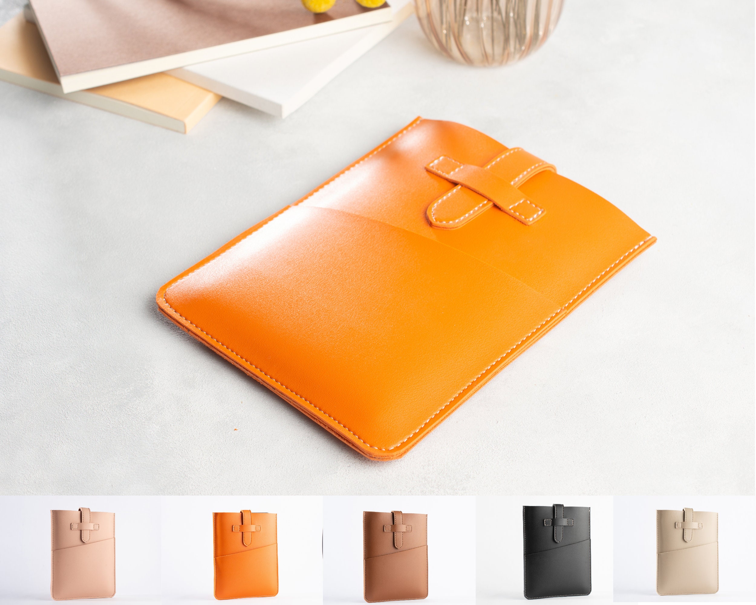 Housses de boîtier orange pour Kobo, housse personnalisée Kobo Clara HD,  étui en cuir Kobo Libra 2, couverture KObo Clara HD personnalisée, étui de  lecture électronique personnalisé -  France