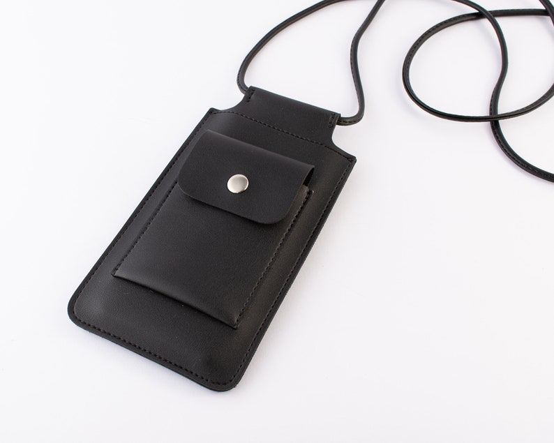 IPhone 13 Case With Lanyard, Leather iPhone 13 Pro Max Pouch, Orange