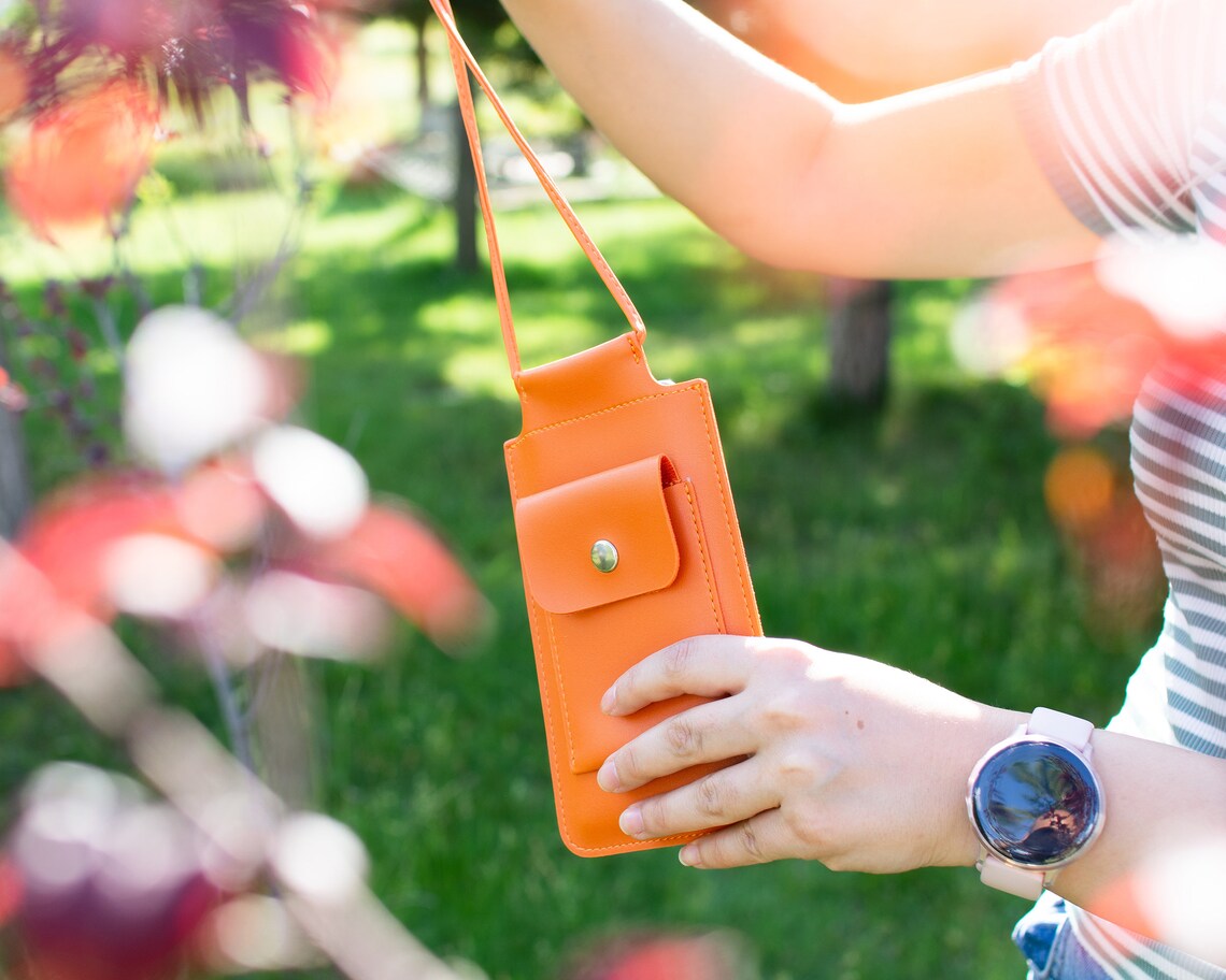 IPhone 13 Case With Lanyard Leather iPhone 13 Pro Max Pouch Etsy