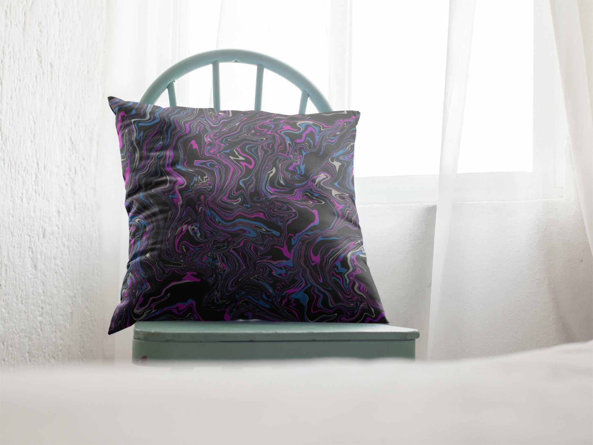 Purple Haze Square Throw Pillow Etsy UK