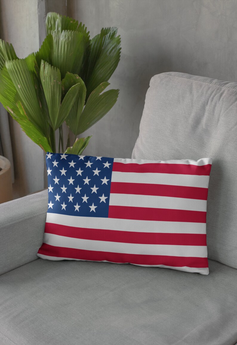 American Flag Pillow Etsy