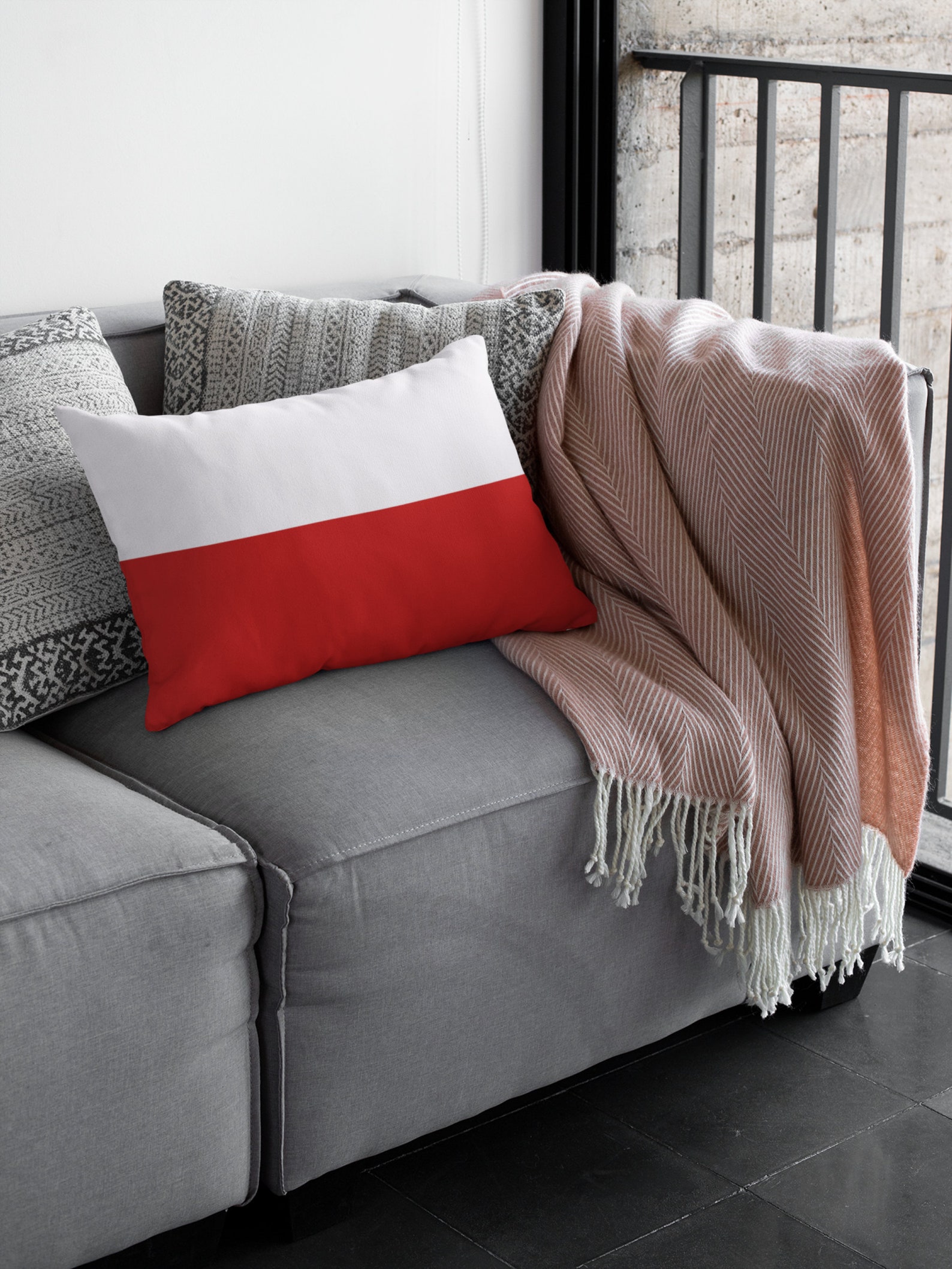 Polish Flag Pillow Etsy