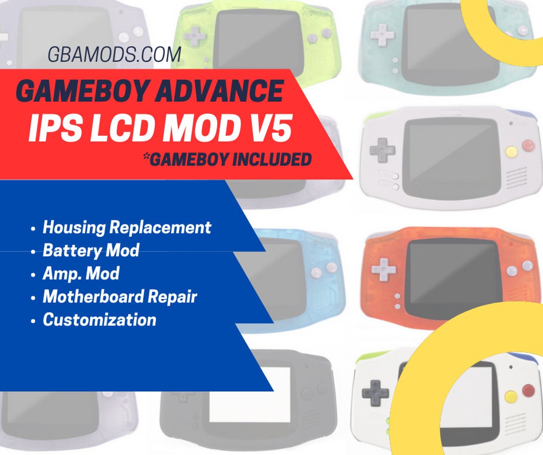 Gameboy Advance IPS V5 LCD Custom Etsy