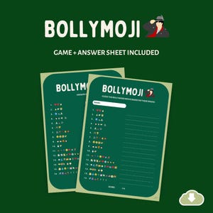 BollyMoji | Bollywood Game | Bollywood Trivia | Bollywood Pictionary | Hindi Cinema Trivia | Desi Party Games | Indian Party Games