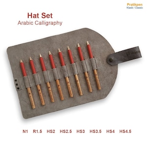 Penna per calligrafia araba Pratikpen (8 penne) Set, penne per lettering a mano