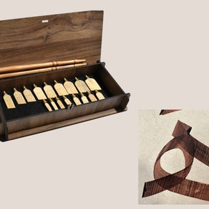 Penne per calligrafia araba Celi Thuluth Set (4-20) mm, pennini per penna araba in legno di bambù
