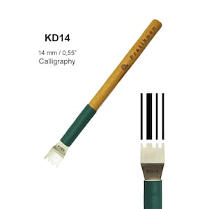Pratikpen Stylo calligraphie manuscrite à motifs KD14 (14 mm/0,55 po.)