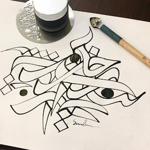 Pratikpen Ruling R10 Calligraphy Pen / Modern Writing Journaling professionisti dell'arte tecnica design unico manico inchiostro pennino