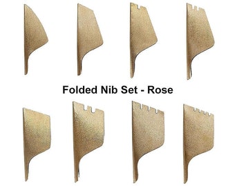 Conjunto de pontas dobráveis Pratikpen Rose (8 peças), pontas de caligrafia