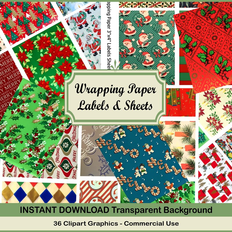 Christmas Wrapping Paper - Etsy