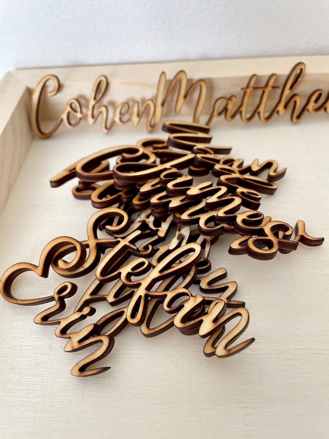 Custom name place cards custom name placements custom wood etsy canada
