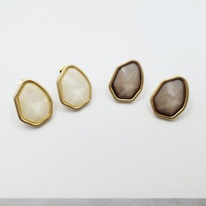 Gold plated Daily Irregular Geometry popular Drop earrings set in S925 posts. Nickel Free, Hypoallergic. No Tarnish.