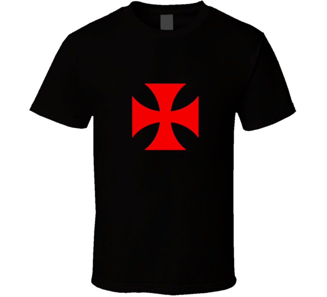 Red Cross Good Luck Symbol Crusader T Shirt Etsy