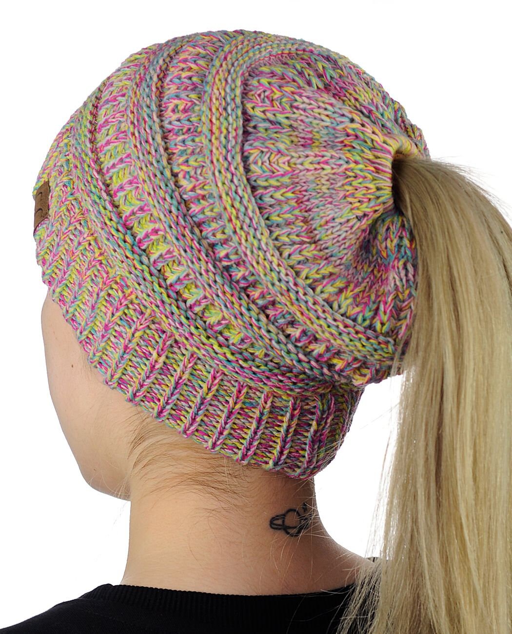 C.C Beanietail Multi Tone Soft Stretch 