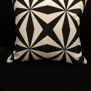Vintage modern Black and White  Geometric Print