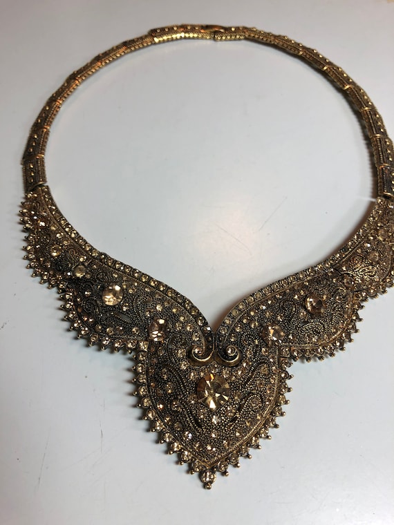 Vintage rhinestone necklace - image 1