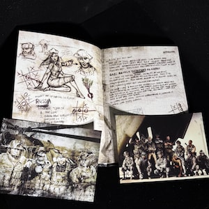 CODソープのフィールドログ：コール オブ デューティ モダン・ウォーフェア A5ノート、コレクターズポストカード2枚