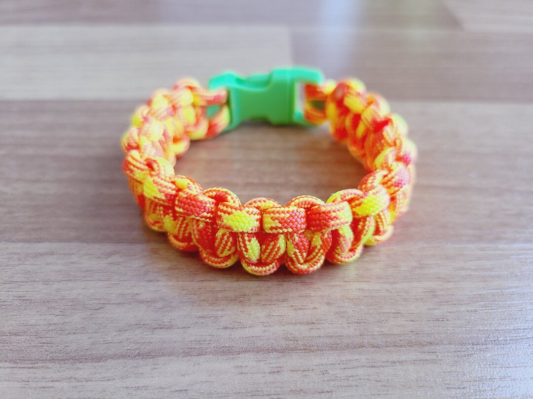 Candy Corn Bracelet Halloween Bracelet Candy Corn Paracord Etsy UK