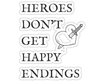Cute Sticker, Once Upon a Broken Heart Sticker, Kindle Sticker, Laptop Sticker