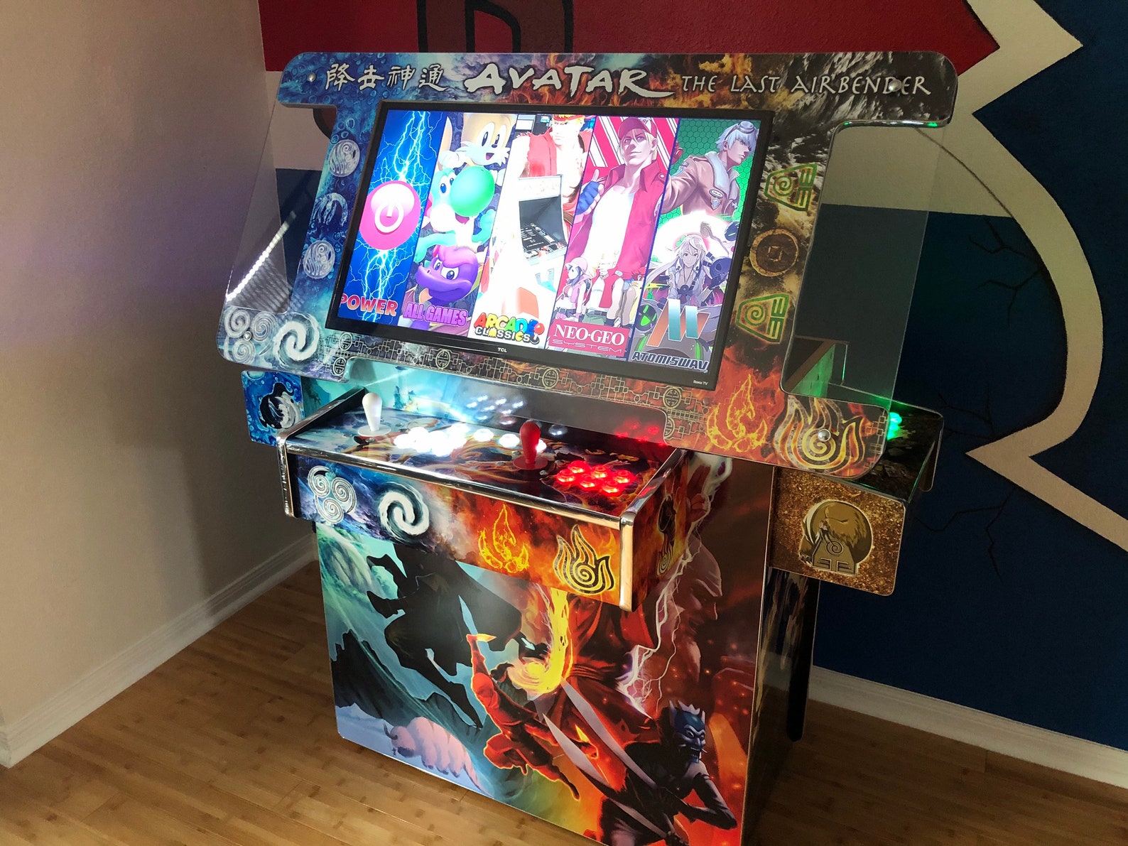 3 sided cocktail arcade custom designed made to Etsy